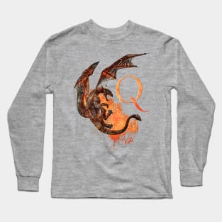 Drachen Buchstabe Q Long Sleeve T-Shirt